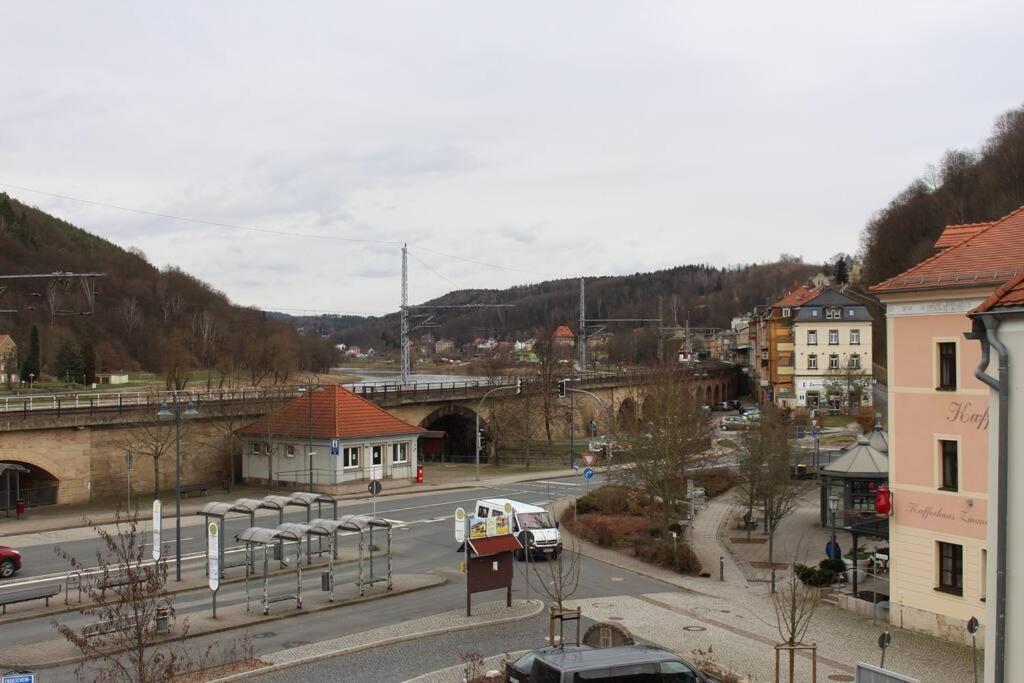 Elbtalblick Koenigstein Im Deutschen Haus Apartment Bagian luar foto